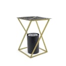 Front of the House 8 1/4" Square Grill Plate - Stainless Steel, Matte Black (BHO081BKS20) thumbnail 2