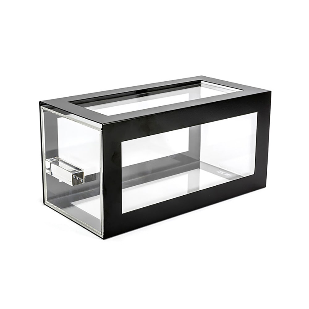 Front of the House Rectangular B³ Buffet Building Blocks® Drawer Display Set - 6 1/4" x 13", Acrylic/ Black Iron (BHO123BKI20)