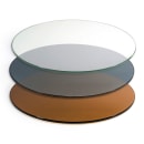 Front of the House 19" Round B³ Buffet Building Blocks® Buffet Board - Glass (BHO124CLG20) thumbnail 2