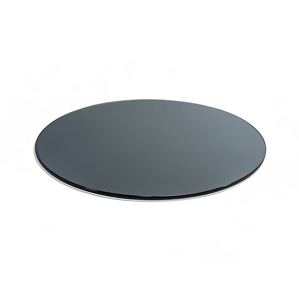 Front of the House 19" Round B³ Buffet Building Blocks® Buffet Board - Glass, Smoke (BHO124SMG20)