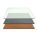 Front of the House Square B³ Buffet Building Blocks® Buffet Board - 19" x 19", Glass (BHO125CLG20) thumbnail 2