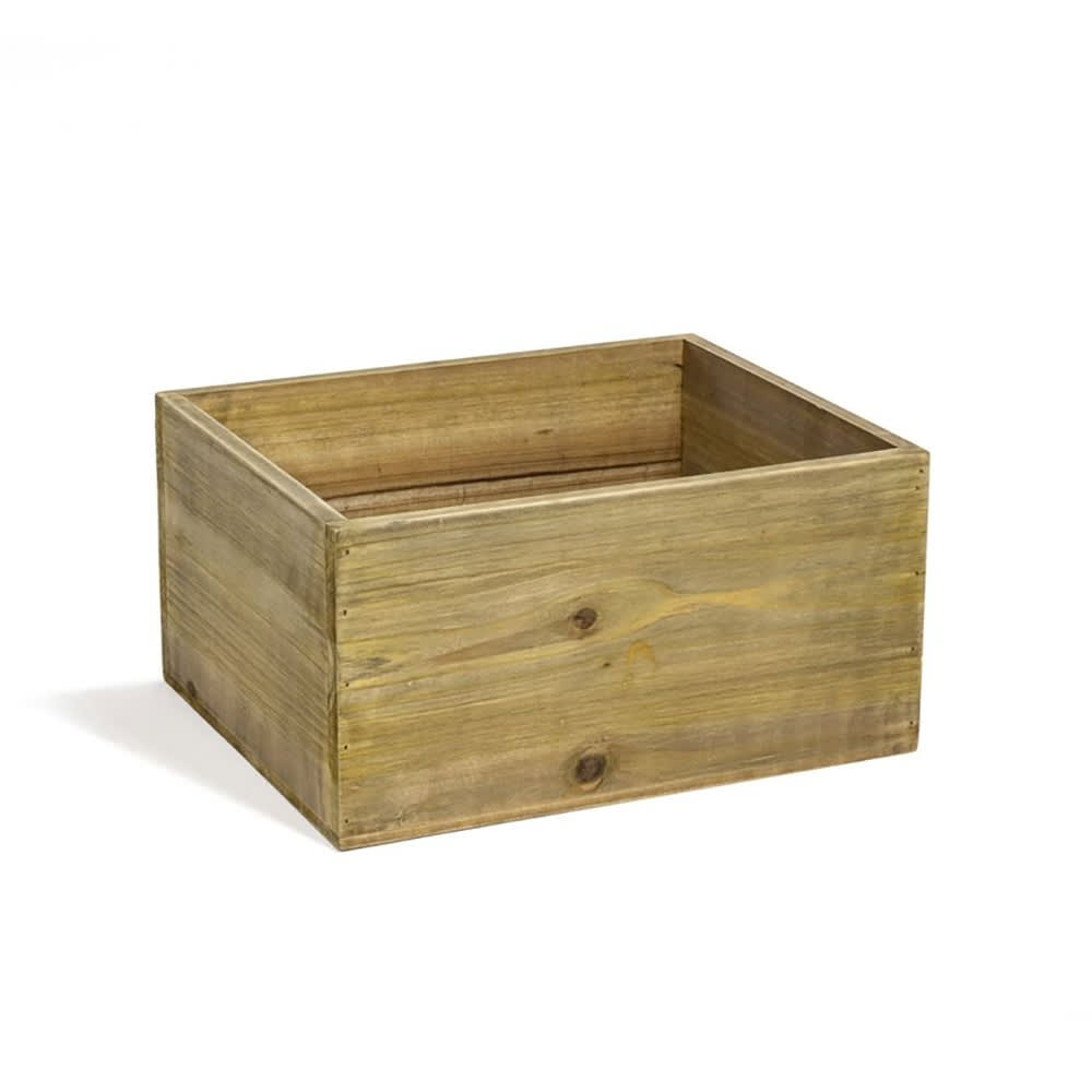 Front of the House Rectangular Ice Housing - 12 3/4" x 10 1/2" x 6 1/2", Rustic Wood (BHO141NAW20)