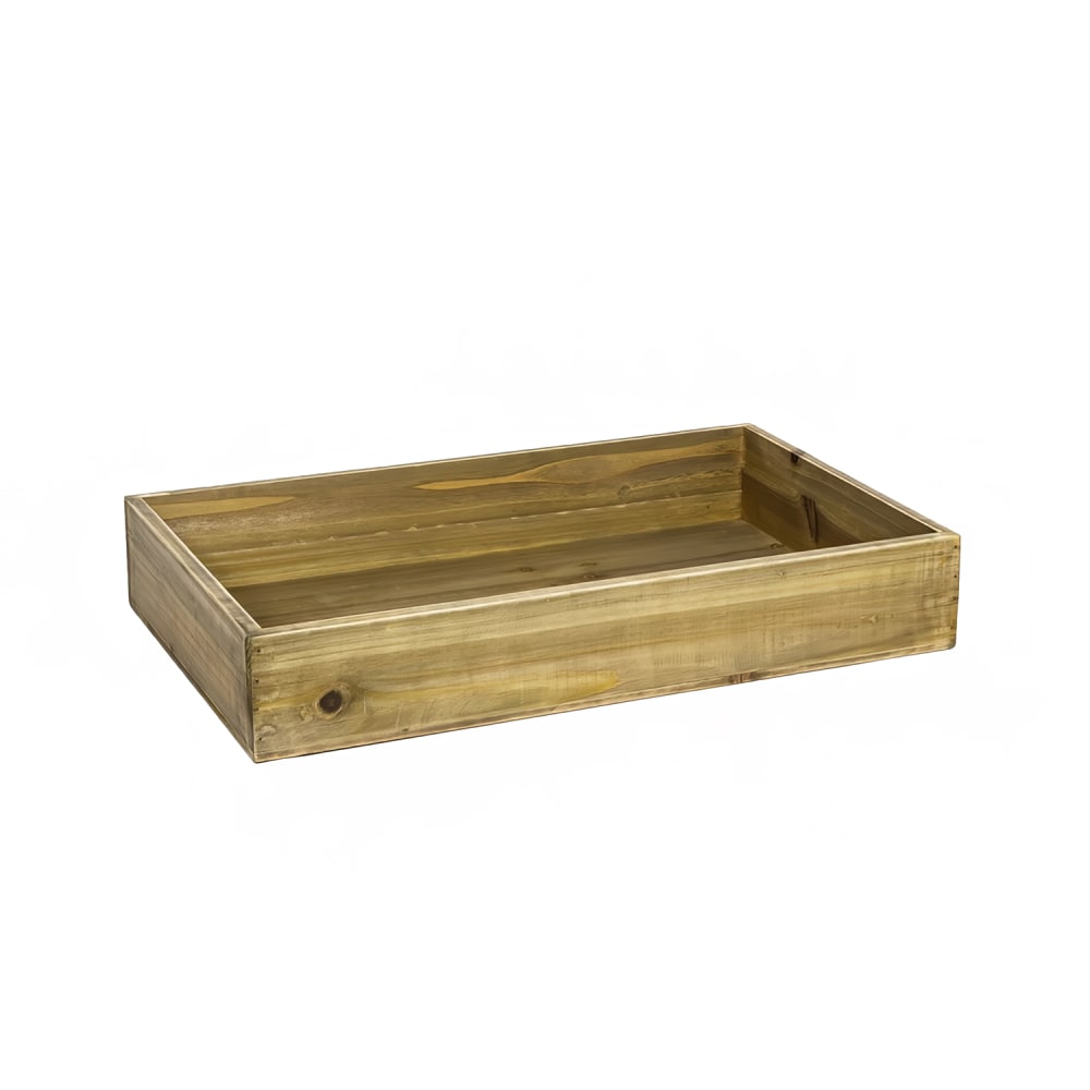 Front of the House Rectangular Ice Housing - 20 3/4" x 12 3/4" x 3 1/2", Rustic Wood (BHO142NAW20)