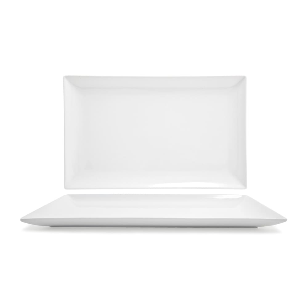 Front of the House Rectangular Mod® Platter - 16 1/4" x 10 1/4", Porcelain, White (BPT032WHP20)