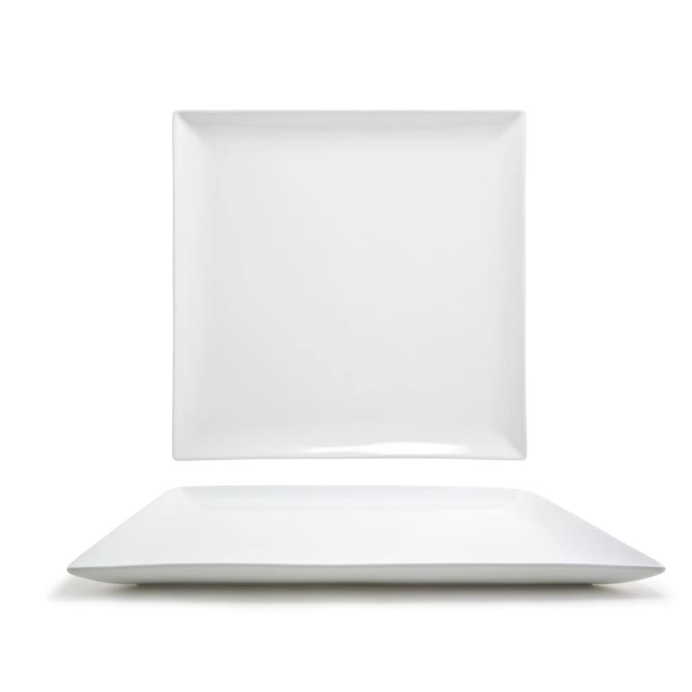 Front of the House 15" Square Mod® Platter - Porcelain, White (BPT034WHP20)