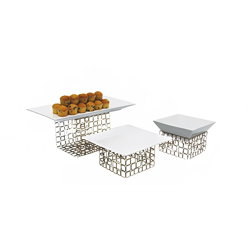 Front of the House 3 Piece Square B³ Buffet Building Blocks® Riser Set - Iron, Coppered (BRI002GOI20)