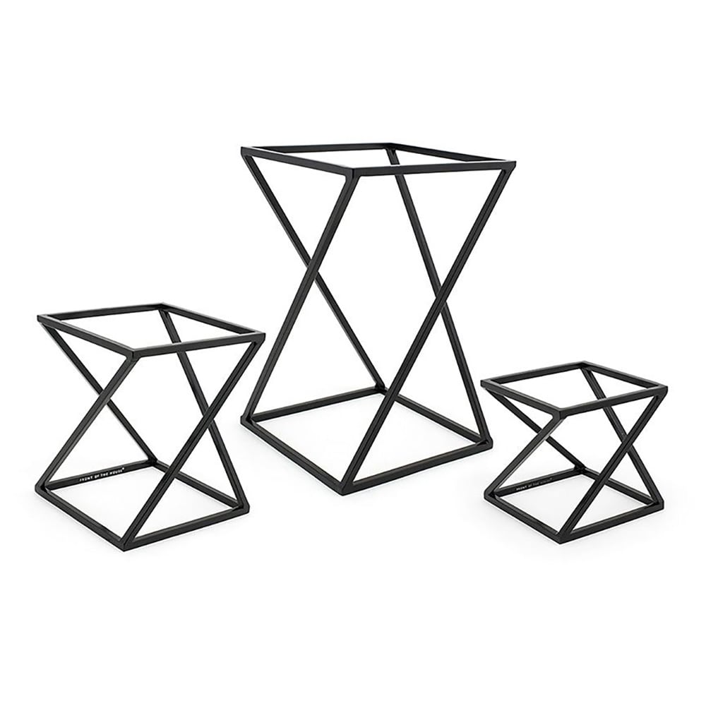 Front of the House 3 Piece B³ Buffet Building Blocks® Riser Set - Iron, Matte Black (BRI005BKI28)