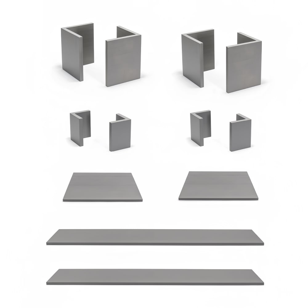 Front of the House 12 Piece B³ Buffet Building Blocks® Riser Set - Bamboo, Smoke (BST041MUM28)