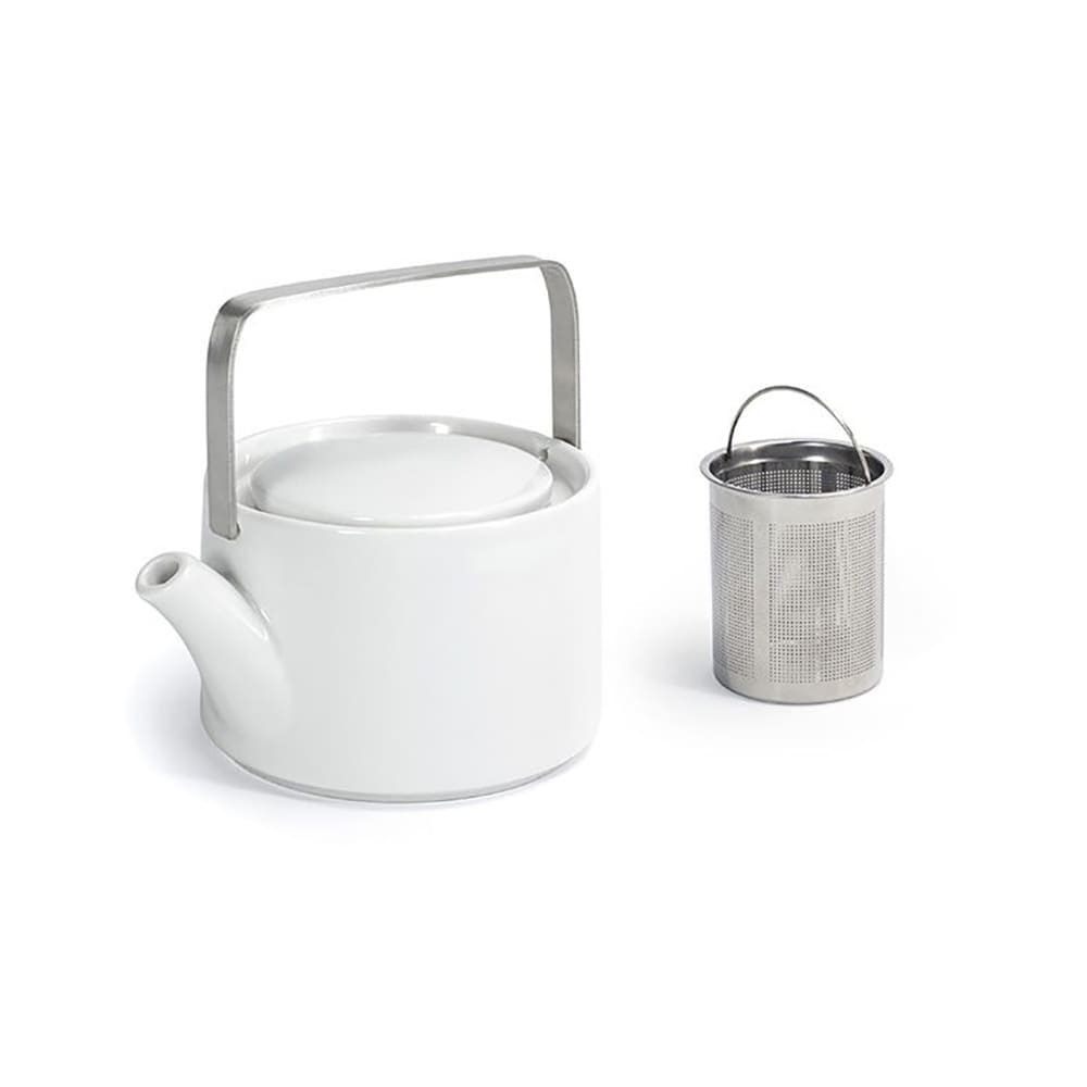 Front of the House 16 oz Soho Teapot - Porcelain, White (BTP003WHP22)