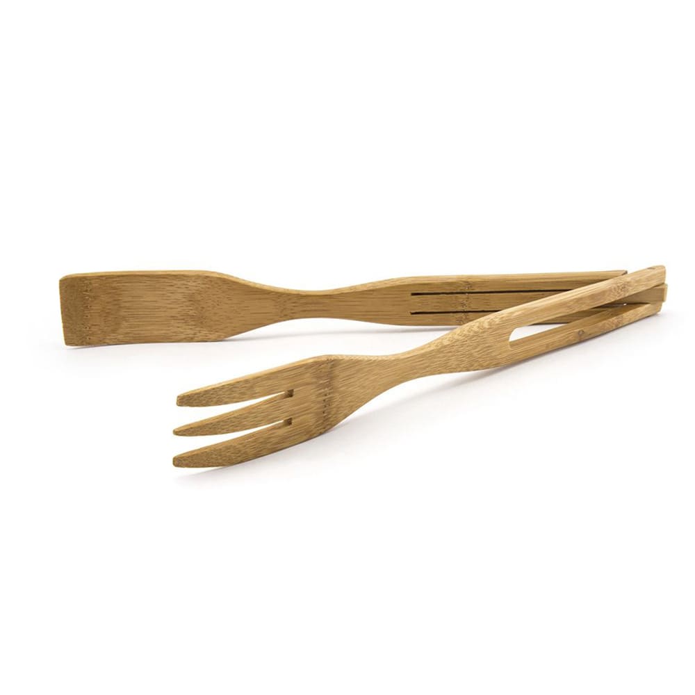 Front of the House 12"L Bamboo Salad Tongs (BUT022BBB23)