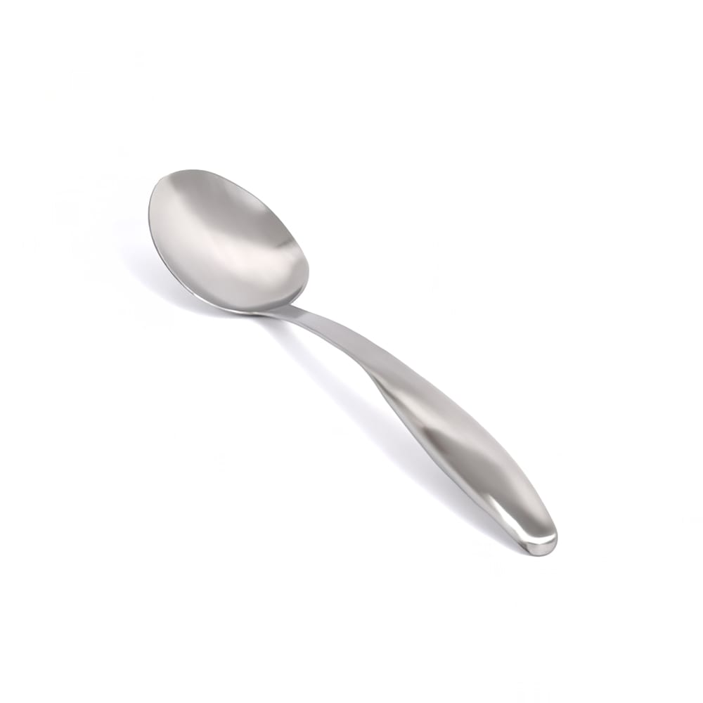 Front of the House 13 1/2" Brushed Stainless Serving Spoon, Silver (BUT033BSS23)