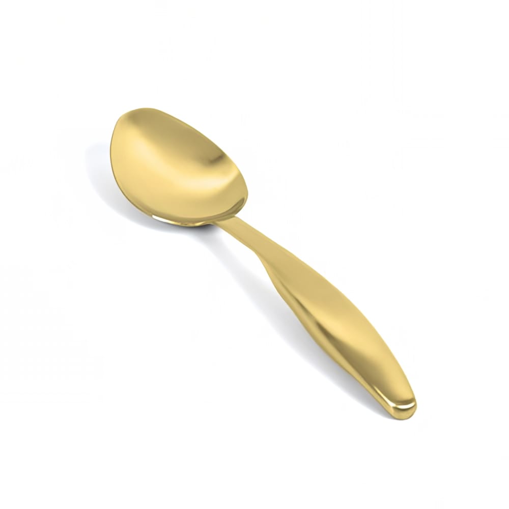 Front of the House 10 1/4" Brushed Stainless Serving Spoon, Matte Brass (BUT036GOS23)