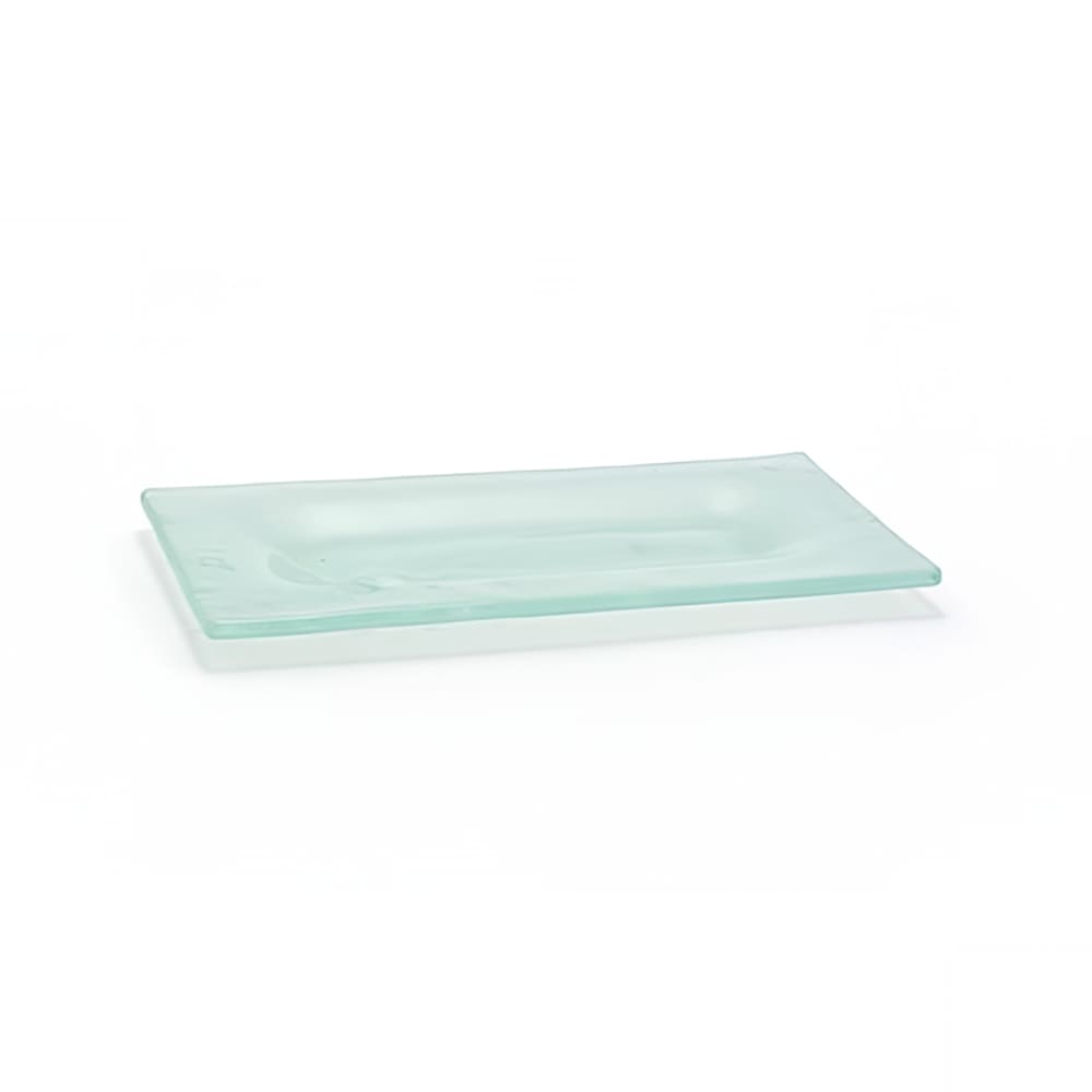 Front of the House Rectangular Arctic™ Dinner Plate - 8" x 4", Glass, Frosted (DAP004FRG23)