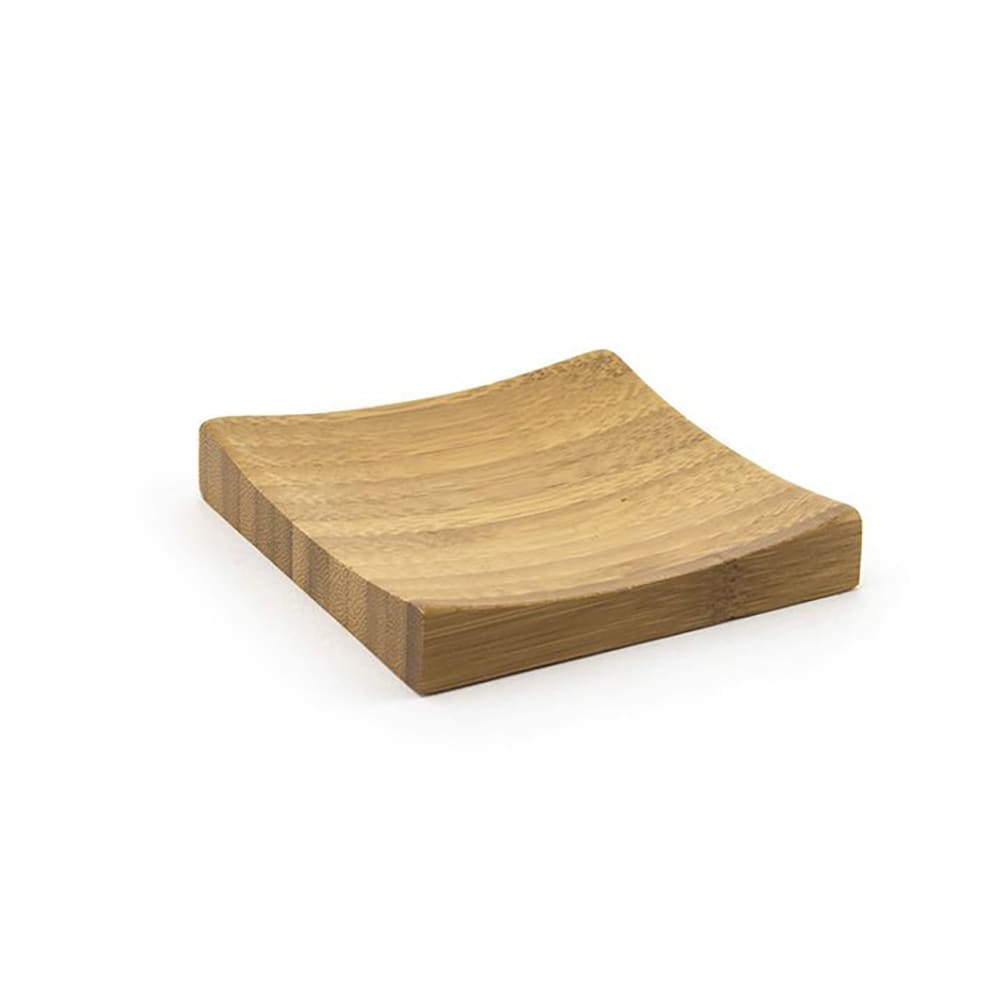 Front of the House 4" Square Servewise® Plate - Bamboo (DAP047BBB23)