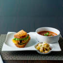 Front of the House 10" Round Bento™ Plate - Porcelain, White (DAP051WHP22) thumbnail 2