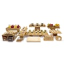 Front of the House Rectangular Servewise™ Disposable Plate - 8" x 5 3/4", Pinewood (DAP062NAW28) thumbnail 2