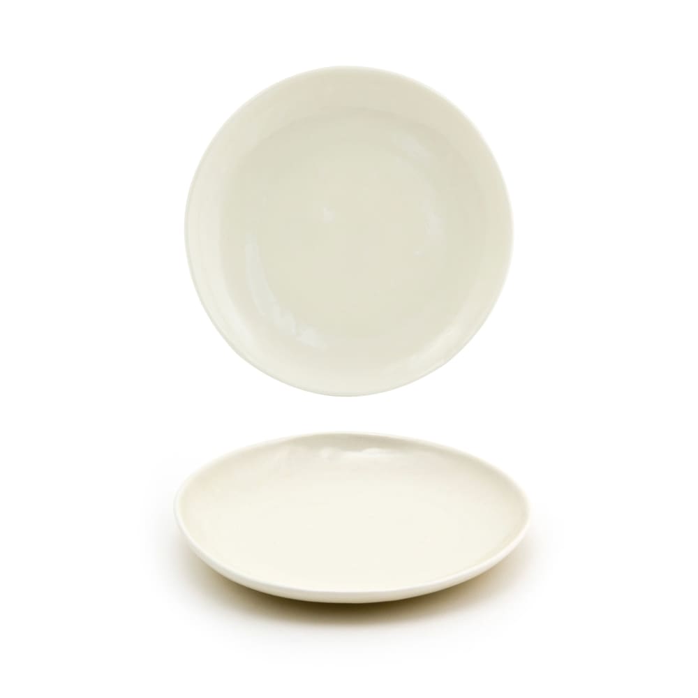 Front of the House 6" Round Kiln® Plate - Porcelain, Vanilla Bean (DAP076BEP23)