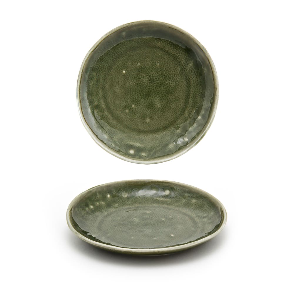 Front of the House 6" Round Kiln® Plate - Porcelain, Leek (DAP076GRP23)