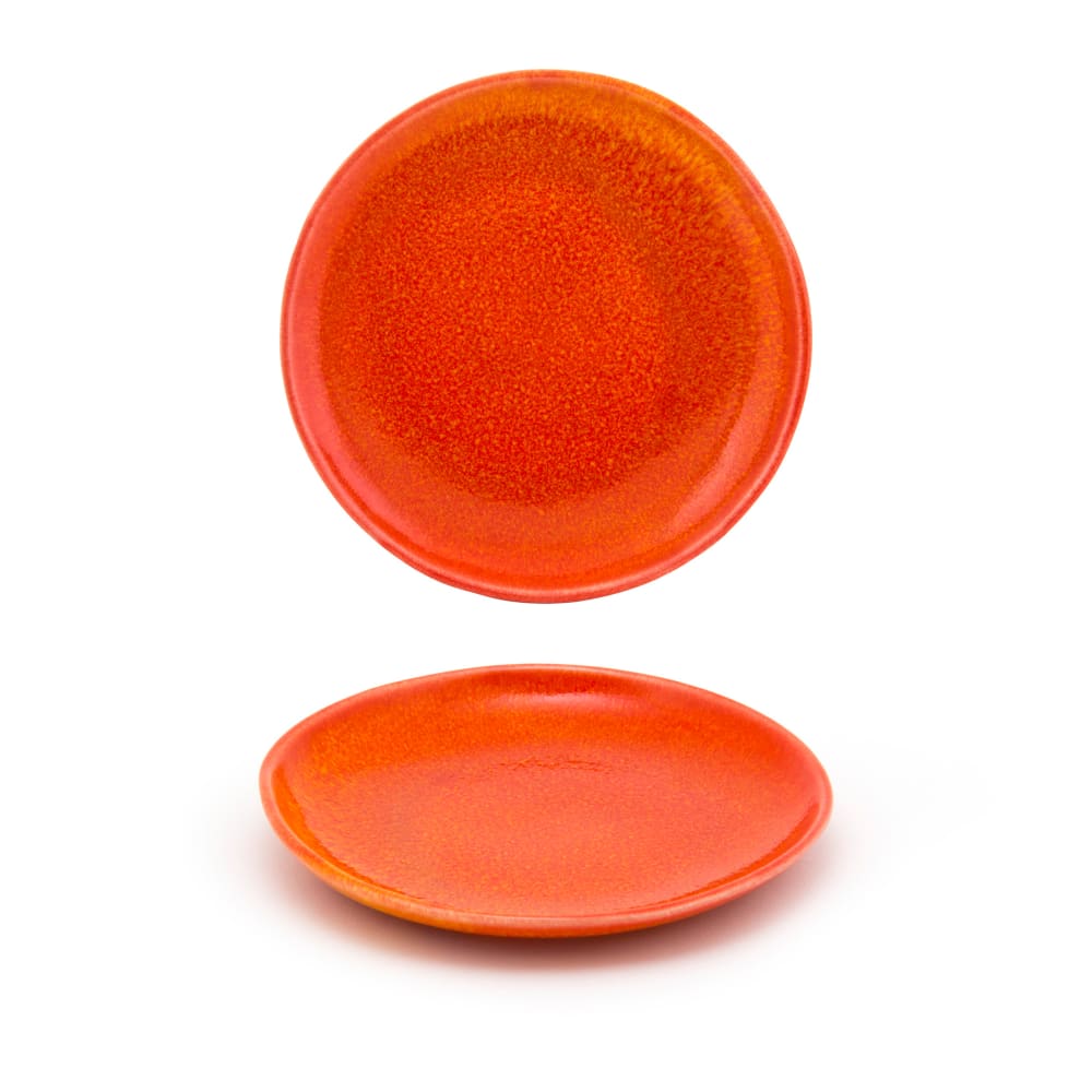 Front of the House 6" Round Kiln® Plate - Porcelain, Blood Orange (DAP076ORP23)