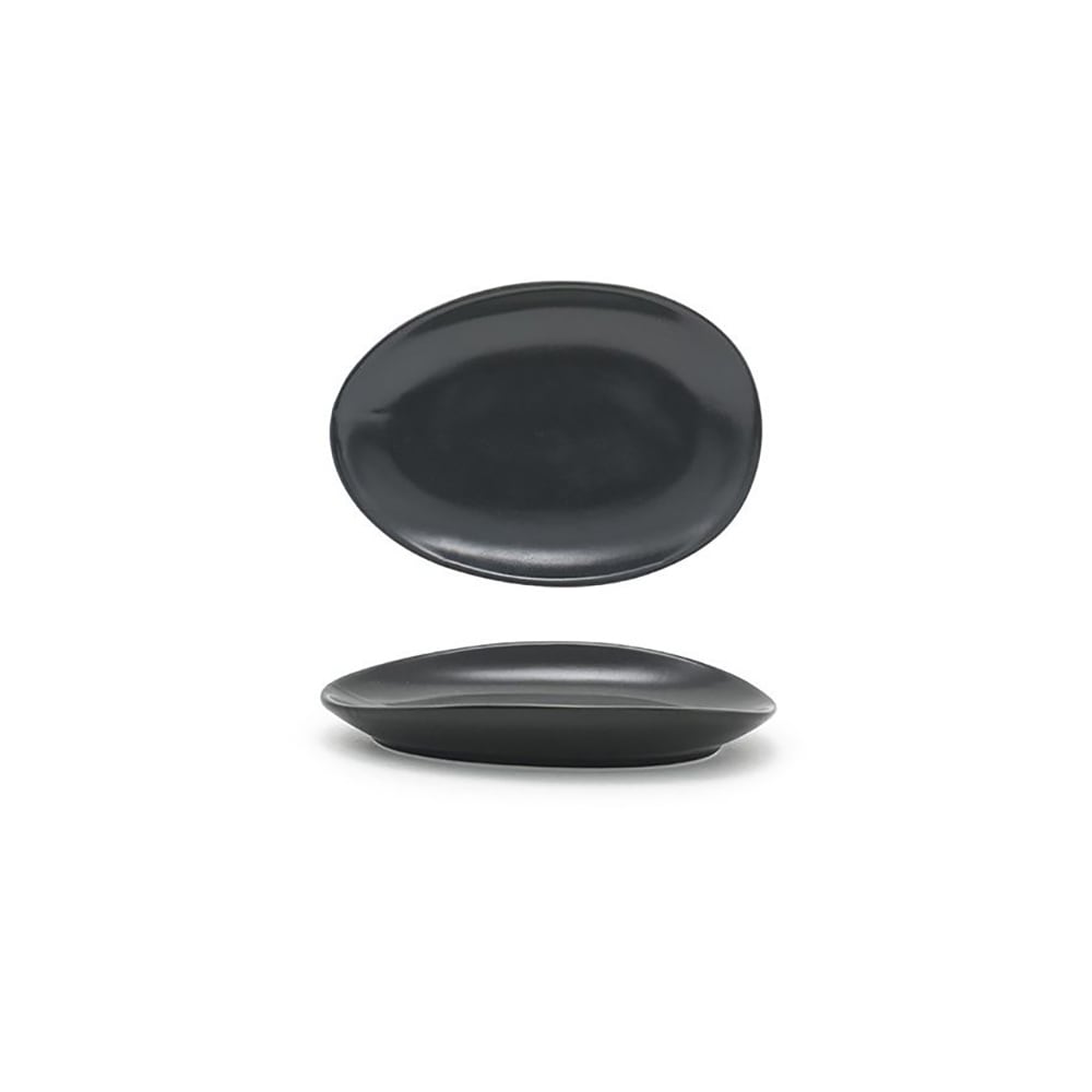 Front of the House Oval Tides™ Plate - 5 1/2" x 4", Porcelain, Mussel (DAP077BKP23)