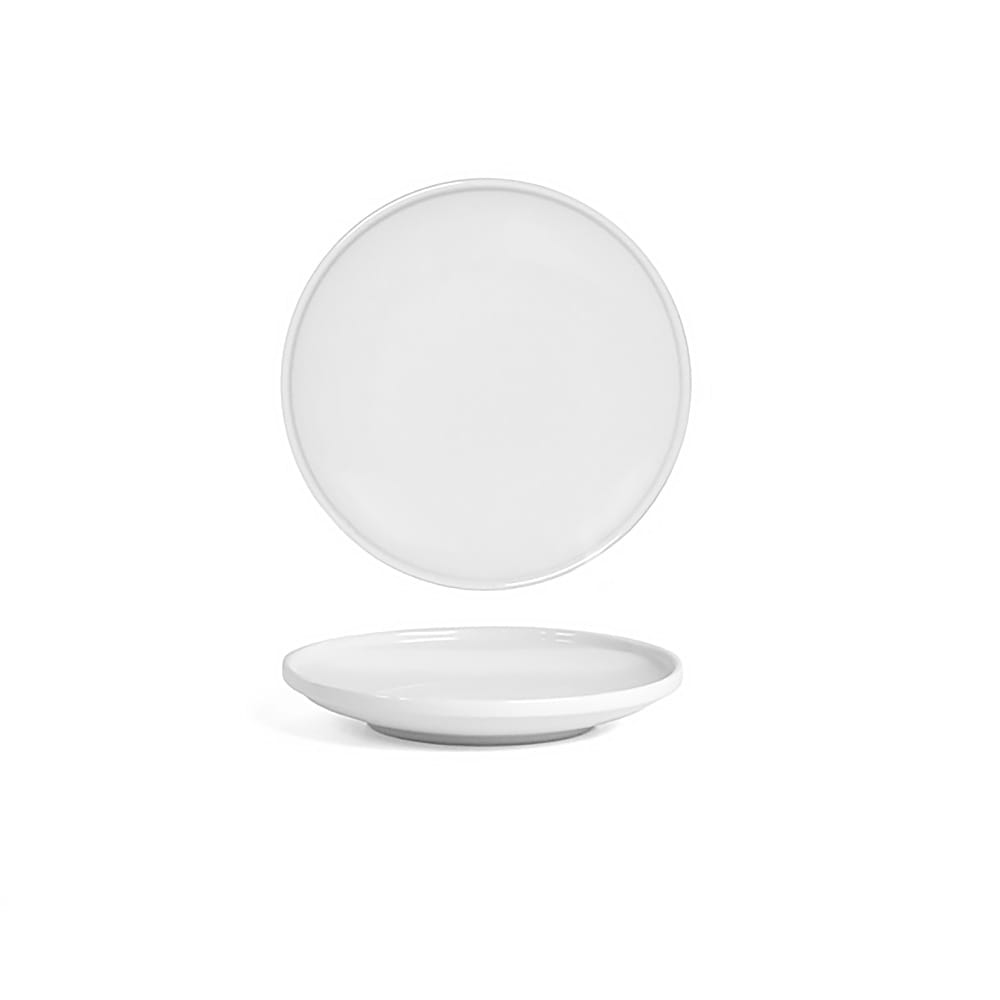 Front of the House 6" Round Bevel™ Plate - Porcelain, White (DAP092WHP23)