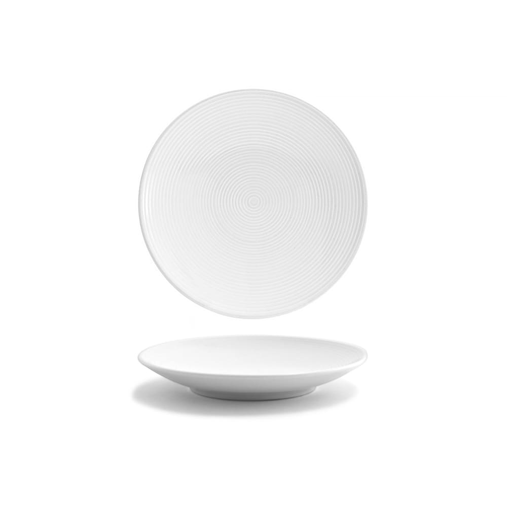 Front of the House 6 1/2" Round Spiral® Plate - Porcelain, White (DBB001WHP23)