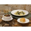 Front of the House 10 oz Round Spiral® Cream Soup Bowl - Porcelain, White (DBO022WHP22) thumbnail 2