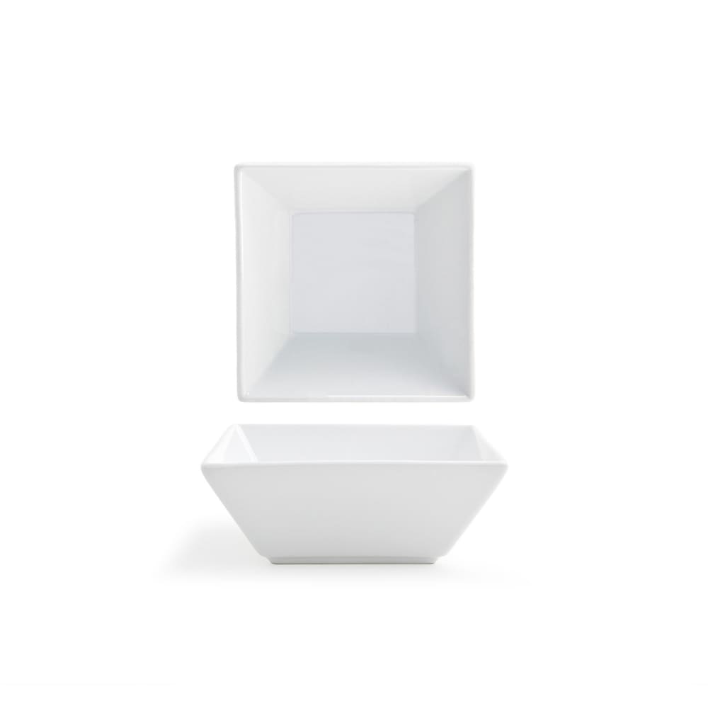 Front of the House 17 oz Square Kyoto™ Bowl - 5 1/2" x 5 1/2", Porcelain, White (DBO034WHP13)