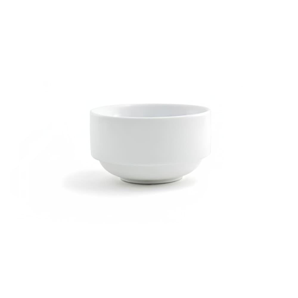 Front of the House 9 oz Round Catalyst® Bouillon Bowl - Porcelain, White (DBO054WHP23)