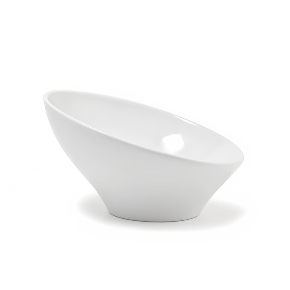 Front of the House 32 oz Round Slanted Bowl - Porcelain, White (DBO057WHP21)