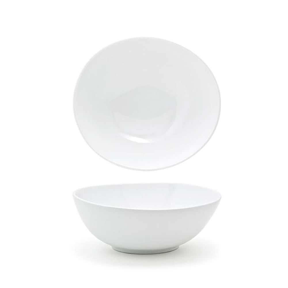Front of the House 36 oz Oval Ellipse™ Bowl - Porcelain, White (DBO059WHP22)