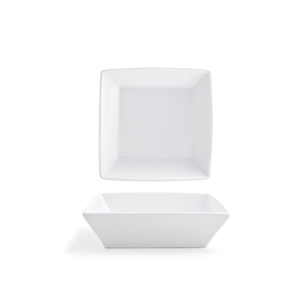 Front of the House 26 oz Square Kyoto™ - 7" x 7", Porcelain, White (DBO064WHP23)