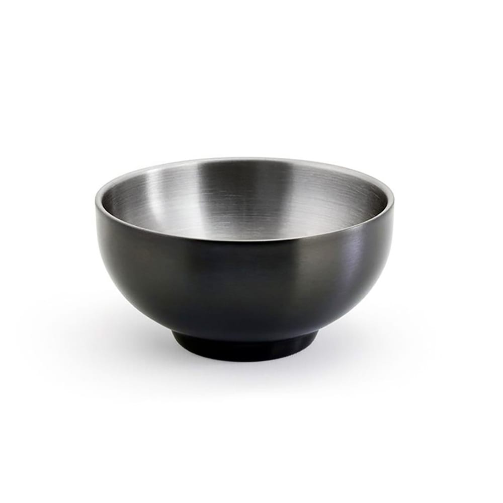Front of the House 10 oz Round Harmony™ Bowl - Stainless Steel, Matte Black (DBO069BKS22)