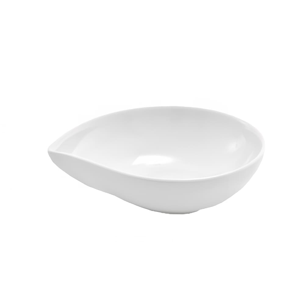 Front of the House 5 oz Teardrop Catalyst® Ramekin - Porcelain, White (DBO071WHP23)