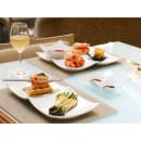 Front of the House 4 oz Origami® Dish w/ (2) Compartments - Porcelain, White (DBO073WHP22) thumbnail 2