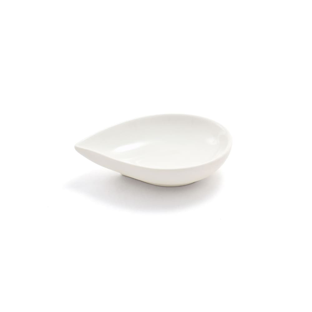 Front of the House 2 oz Teardrop Catalyst® Ramekin - Porcelain, White (DBO078BEP23)