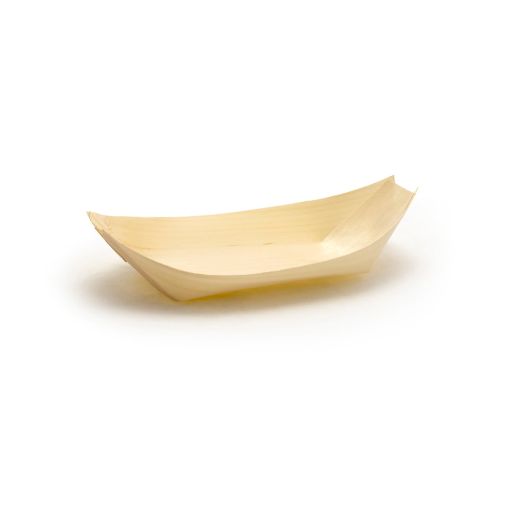 Front of the House 6 oz Servewise™ Disposable Serving Bowl - 6 1/2" x 3 1/2", Pinewood (DBO113NAW28)