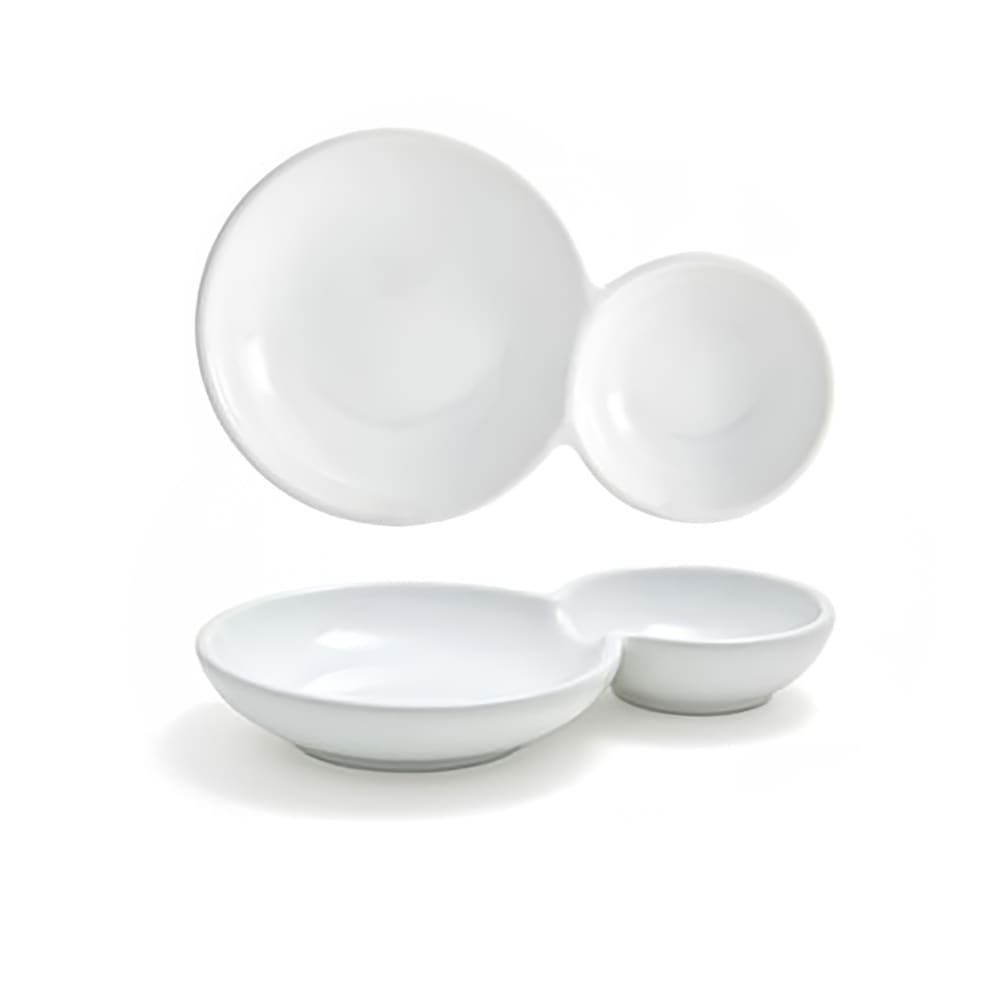 Front of the House 6 1/2" Round Bento™ Plate - Porcelain, White (DBO122WHP23)