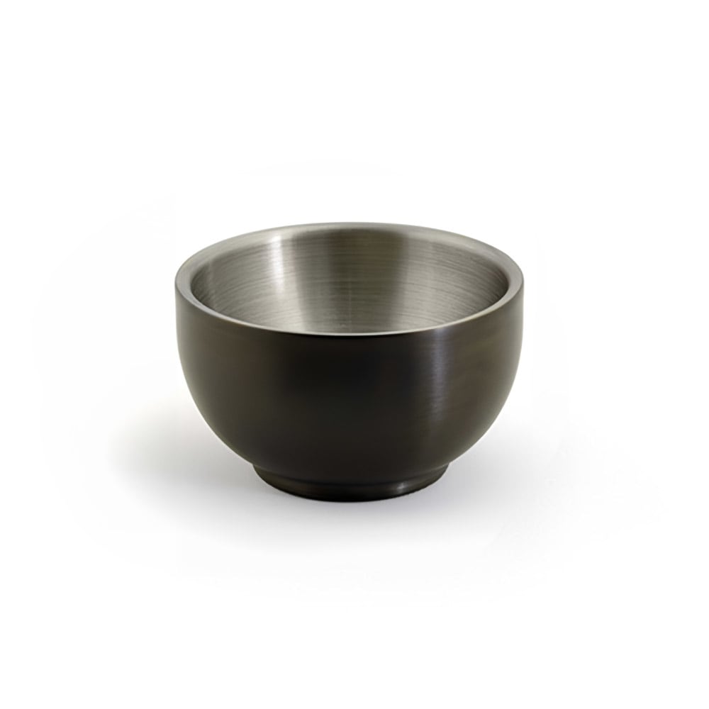 Front of the House 2 1/2 oz Harmony™ Ramekin - Stainless Steel, Matte Black (DBO124BKS23)