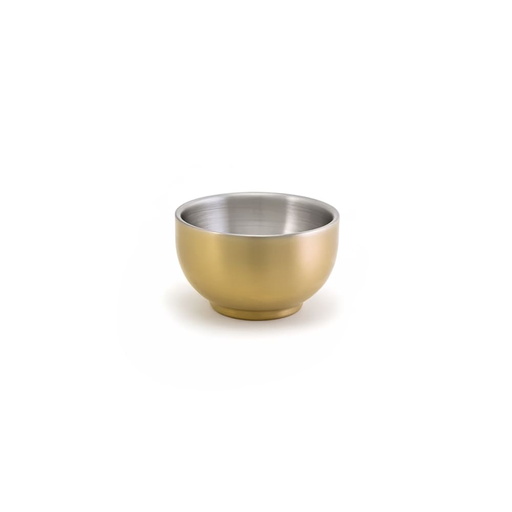 Front of the House 2 1/2 oz Harmony™ Ramekin - Stainless Steel, Matte Brass (DBO124GOS23)