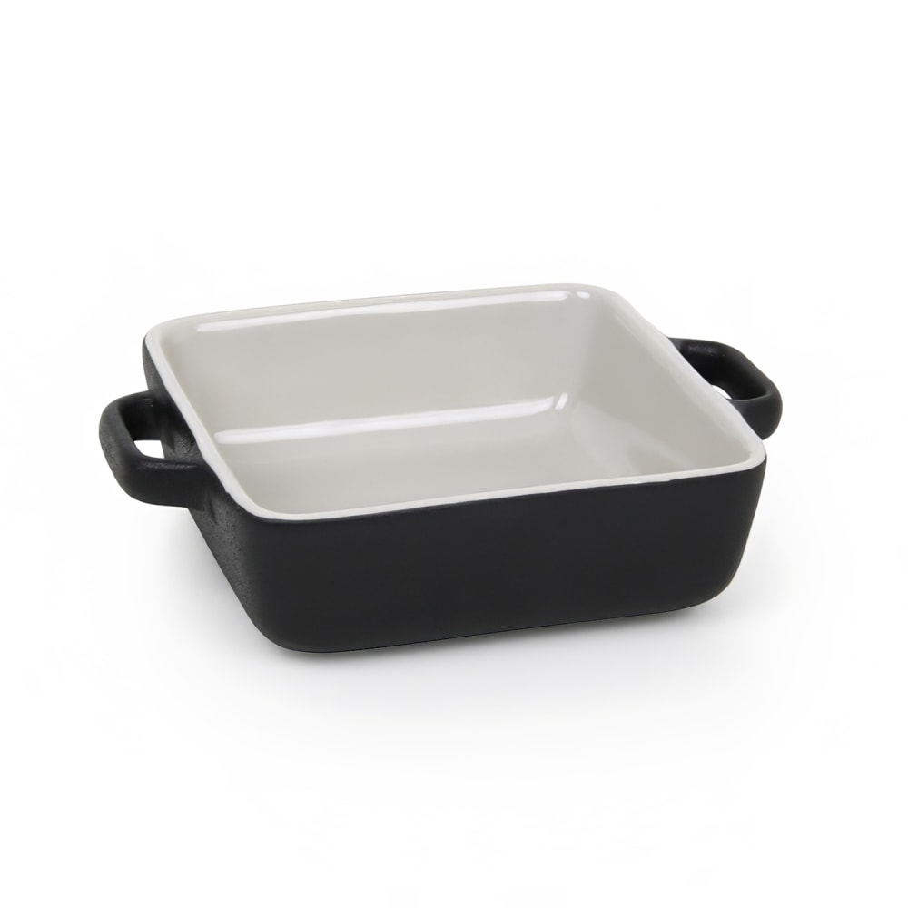 Front of the House 14 oz Square Kiln® Baking Dish - Porcelain, Black (DBO138BKC23)