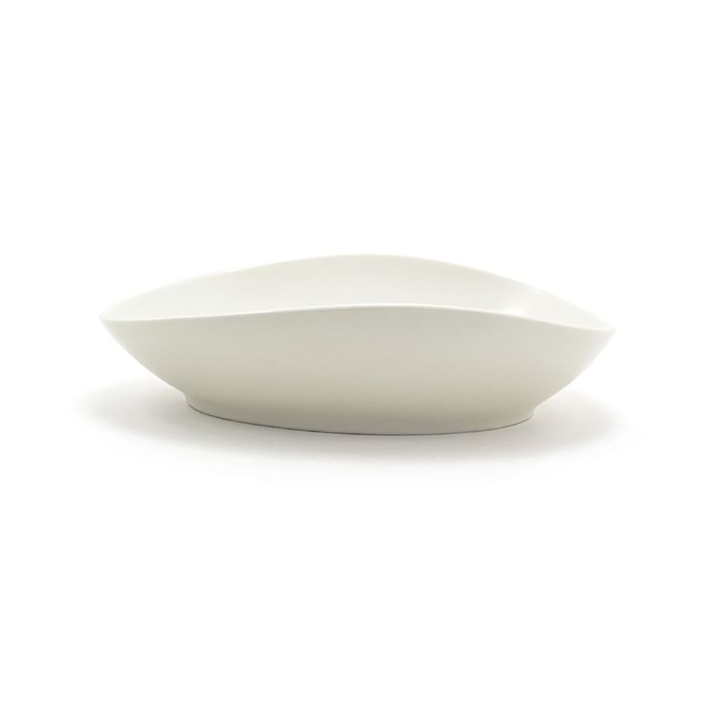 Front of the House 40 oz Oval Tides™ Bowl - Porcelain, Scallop (DBO145BEP20)