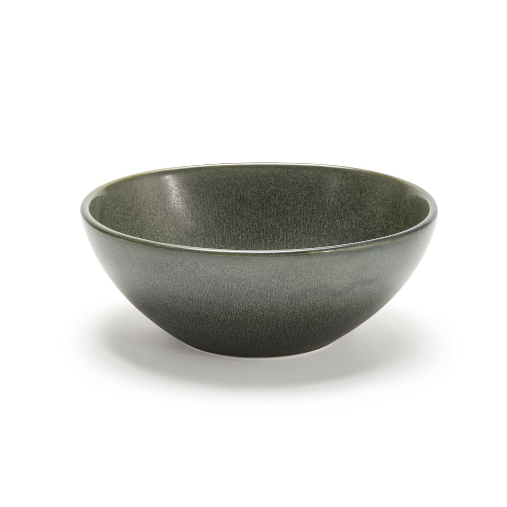 Front of the House 28 oz Oval Kiln® Bowl - 7" x 6 1/4", Porcelain, Sage (DBO153DGP22)