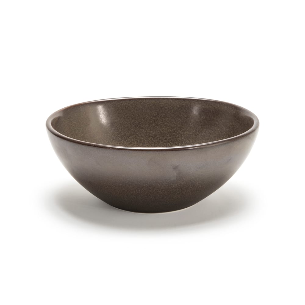 Front of the House 28 oz Oval Kiln® Bowl - 7" x 6 1/4", Porcelain, Mocha (DBO153ESP22)