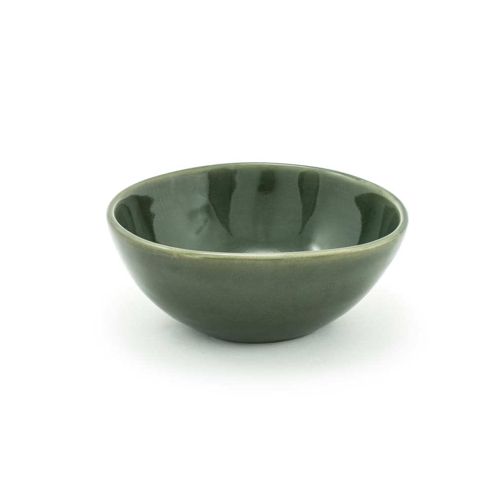 Front of the House 28 oz Oval Kiln® Bowl - 7" x 6 1/4", Porcelain, Leek (DBO153GRP22)
