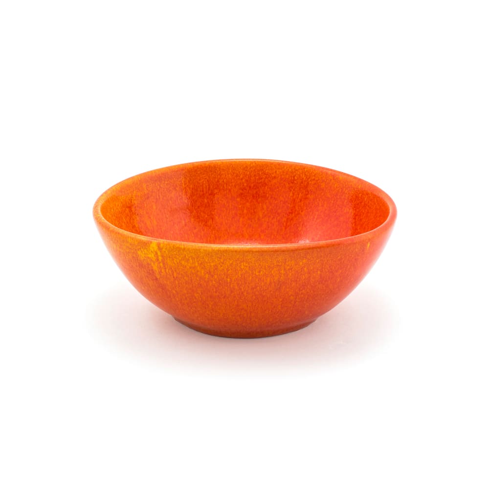 Front of the House 28 oz Oval Kiln® Bowl - 7" x 6 1/4", Porcelain, Blood Orange (DBO153ORP22)