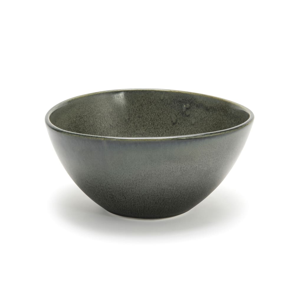 Front of the House 42 oz Oval Kiln® Bowl - 7 1/4" x 7 1/2", Porcelain, Sage (DBO154DGP21)