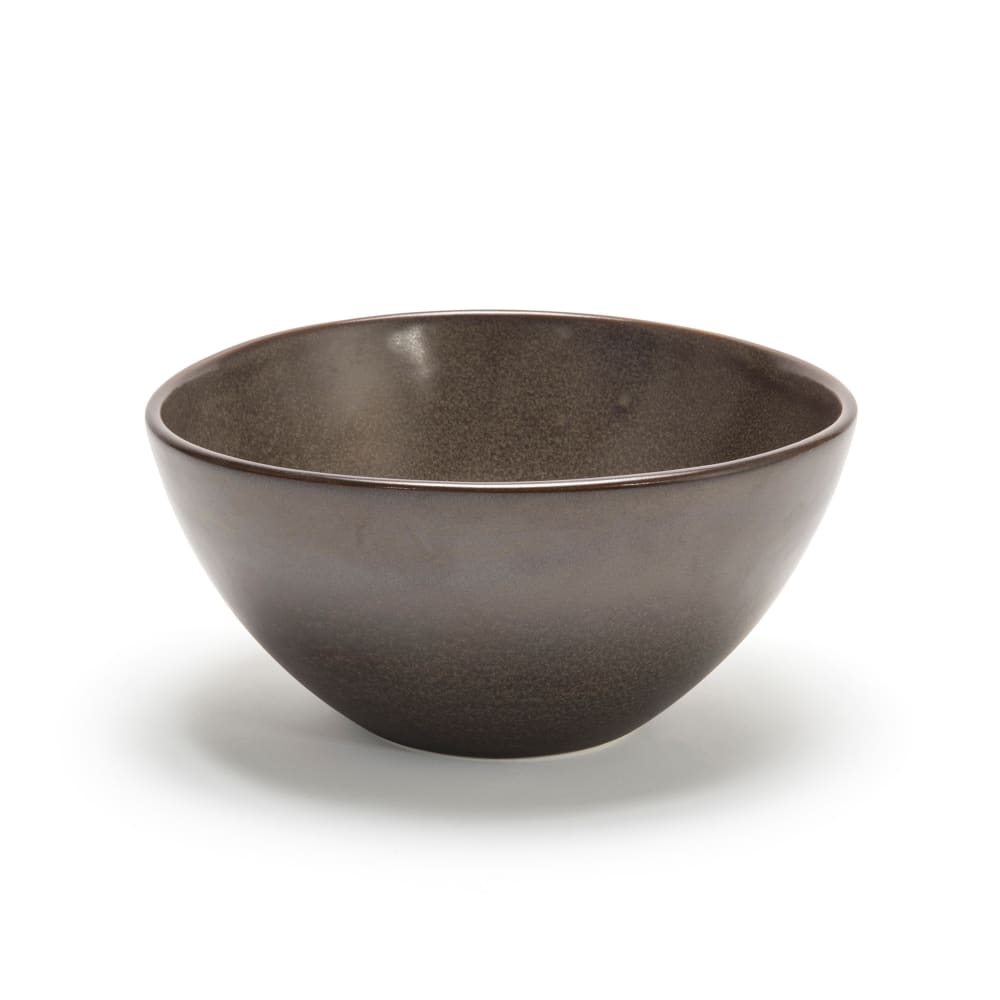 Front of the House 42 oz Oval Kiln® Bowl - 7 1/4" x 7 1/2", Porcelain, Mocha (DBO154ESP21)