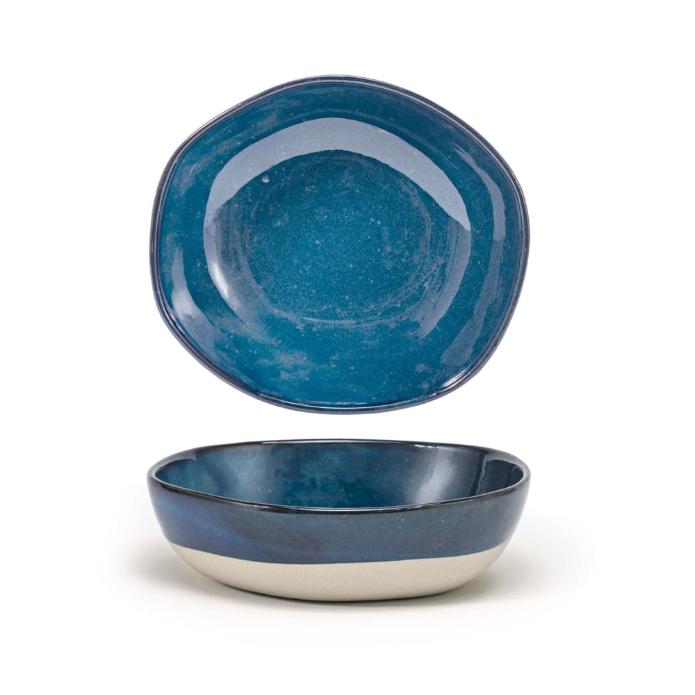 Front of the House 48 oz Round Artefact™ Bowl - Porcelain, Indigo (DBO161BLP21)