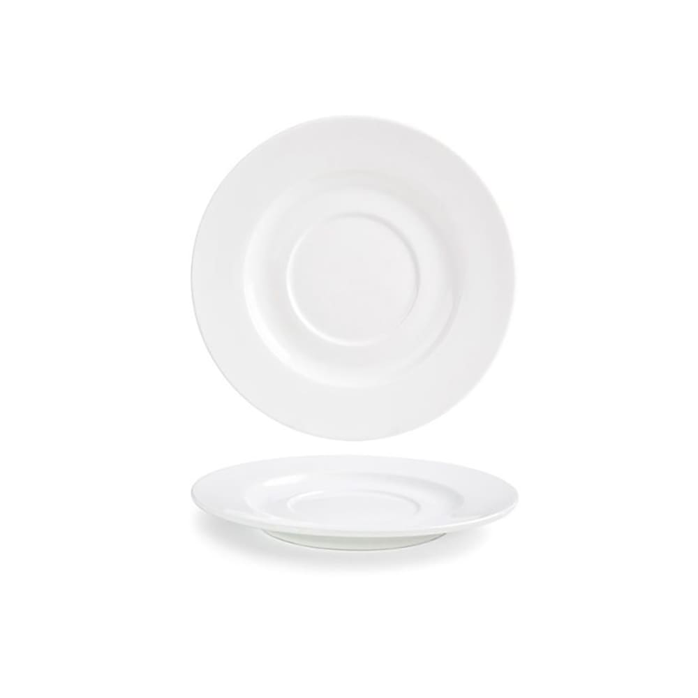 Front of the House 8" Round Monaco Saucer - Porcelain, White (DCS035WHP23)